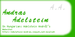 andras adelstein business card